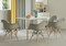 Mid-Century Modern Style Plastic DAW Shell Dining Arm Chair with Wooden Dowel Eiffel Legs